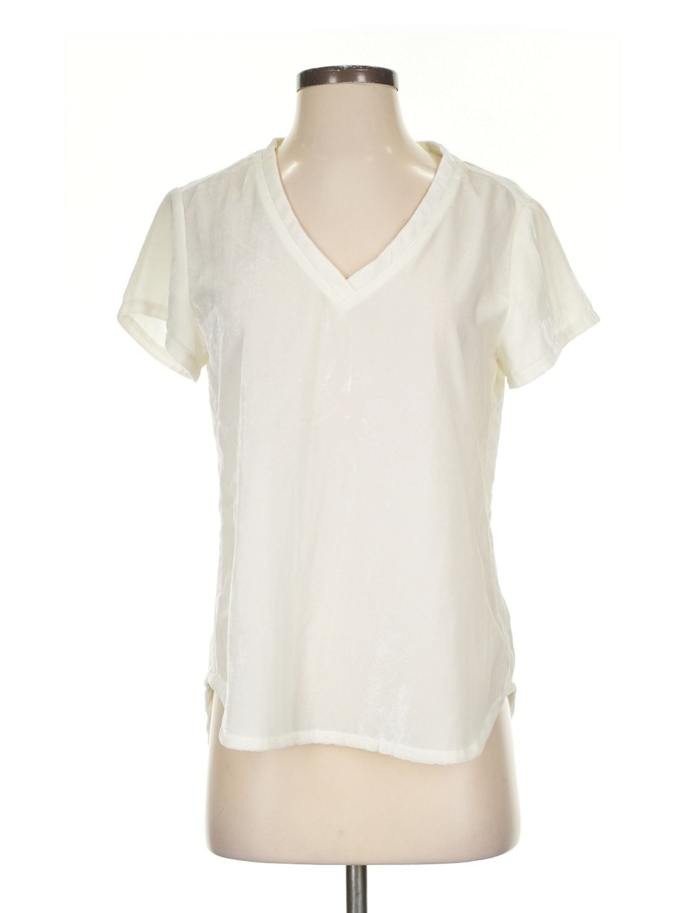 cloth & stone Cream V-Neck Short Sleeve Tee